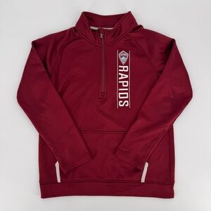 Colorado Rapids Youth Quarter Zip Pullover Burgundy Size Medium (10-12)